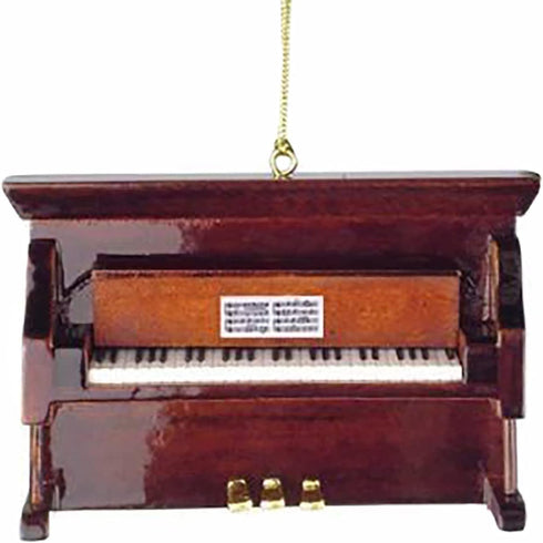 Brown 3" Upright Piano Tree Ornament by Broadway Gifts