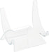 Plymor Clear Acrylic Double-Scoop Display Easel, 3.5" H x 3.875" W x 3.125" D (2 Pack)
