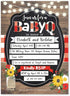 Hadley Designs 25 Baby Shower Invitations - Sprinkle Invite for Boy or Girl, Rustic Barbeque Gender Neutral Reveal