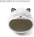 FAQQI Ceramic Cat Sponge Holder for Kitchen Sink Cute Sponge Holder and Novelty Kitchen Gadgets Unique Kitchen Items