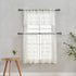 YJ YANJUN Lace Kitchen Curtains 24 inch Length Sets, Vintage Sheer RV Curtains for Camper Windows (Ivory)