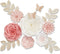 Mverse 3D Paper Flowers Decorations for Wall, Pre-Assembled Large Floral Decorations for