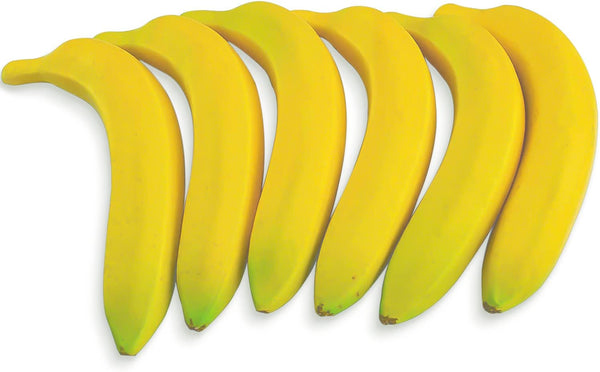 SAMYO Artificial Yellow Bananas Lifelike Simulation Fake Fruit Home House Kitchen Decoration 6pcs