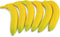 SAMYO Artificial Yellow Bananas Lifelike Simulation Fake Fruit Home House Kitchen Decoration 6pcs