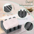 Cunhill 2 Pieces Silicone Soap Dish, Self Draining Shower Waterfall Bar Soap Holder Tray for Kitchen Bathroom
