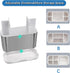 Detachable Large Electric Toothbrush Holders for Bathroom Organizer Countertop, Brushed Nickel Storage Caddy for Family