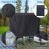FLR 49x49x29in Patio Table Cover Square Black Waterproof Outdoor Dinner Protector Dust-Proof Table Desk Cover Furniture