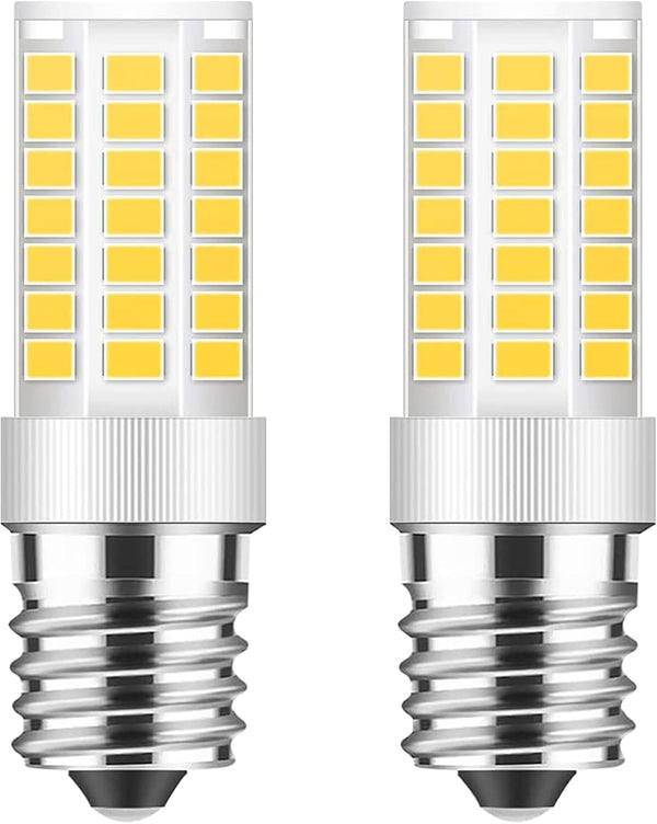 TAIYALOO E17 LED Bulb Dimmable - 5W Microwave Oven Bulb, 40W Halogen Replacement, Natural White 4000K (2 Pack).