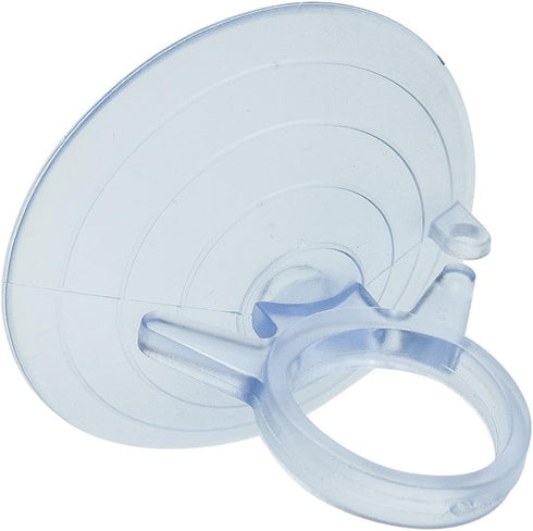GiftWrap Etc. Clear Plastic Suction Cups with Loops, Set of 10, 4.5 cm (1.75 in) Wide