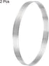 uxcell 2pcs Stainless Steel Cake Rings for Baking, Perforated Mousse Ring, 7.8" Diameter