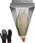 Bester Large Chicken Cone for Butchering, Upgraded Thickened Stainless Steel Kill Cone, Flat-Back