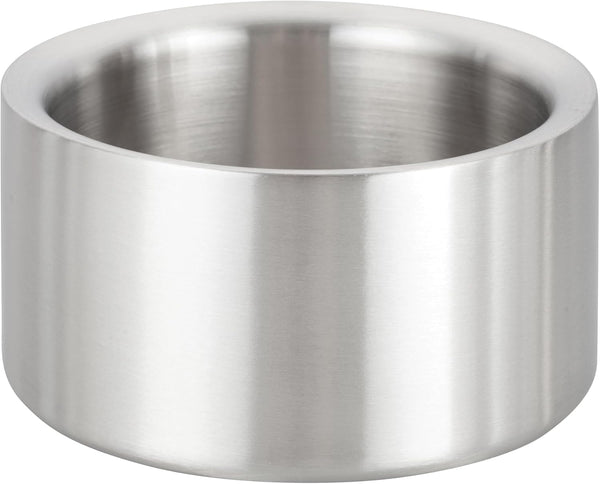 Winco Double-Wall Wine Coaster, 5" Diameter, Stainless Steel, Satin Finish