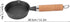 Mini Egg Frying Pan, 3.9in Single Serve Cast Iron Omelet Pan with Wooden Handle for Gas, Electric, Induction