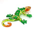 ZOOCRAFT Glass Gecko Figurine, Green Miniature Hand Blown Lampwork Animal Statue Decor