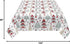AGAYNA 60x104 Inch Christmas Tablecloth Rectangle Colorful Red Green Christmas Tree Table Cloth,Stain Resistance