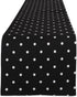 DII Polka Dot Kitchen Collection - Table Runner, 14x72, Black/White Reversible