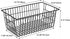 SANNO Set of 3 Freezer Baskets - Wire Storage Bins for Home, Office, Bathroom, Pantry Organization, Black