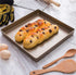 Nonstick Square Baking Pan - 11x11 Inch Carbon Steel Cake Sheet for Oven Baking - Gold