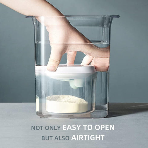 Haivebo 1700ml (1.85qt) Airtight Food Storage Container - BPA Free Formula Dispenser with Scoop & Scraper, Leakproof