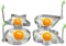 Stainless Steel Egg Molds, 5 Pack 3.5 Inch Different Shape Silver Egg Ring Molds for Cooking and Griddle of Egg, Flapjack, and Bread and Chocolate (5)