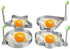 Stainless Steel Egg Molds, 5 Pack 3.5 Inch Different Shape Silver Egg Ring Molds for Cooking and Griddle of Egg, Flapjack, and Bread and Chocolate (5)