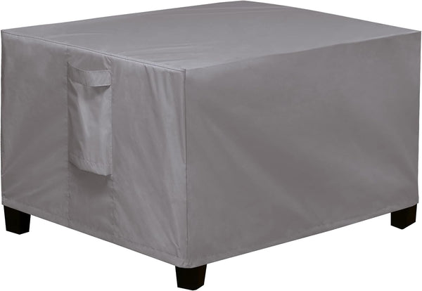 Easy-Going Rectangle Patio Ottoman Cover, Waterproof Outdoor Ottoman Cover, Fade Resistant Patio