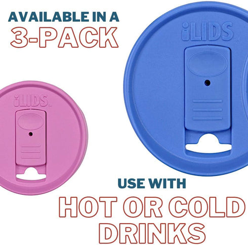 Mason Jar Drink Lid, Wide Mouth, Whimsy, Pack of 3