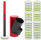 Disposable Toilet Brush Cleaning System with Wand Cleaner Refills,Toilet Cleaning Stick,Wall Mounted