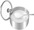 Stainless Steel Sugar Bowl with Clear Lid(for better recognition) and Spoon, Polished Shiny Condiment Pots for Serving Sugar Pepper Salt Spice- 10 Ounces/300 Milliliter… by KEMIYIXIAN