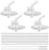 BOXOB 4pcs Replacement Clear Straws for Thermos Funtainer 12 oz Bottles, Kids Toddler