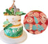 Mity rain Tropical Leaf Cookie Cutter - Hawaiian Palm Leaves Fondant Cutters Set for Cake Decorating (4Pcs)