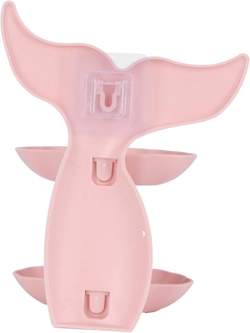 Soap Bar Holder, Self Draining Soap Dish, Mermaids Tail Double Layer Soap Dish for Bathroom Kitchen Sink