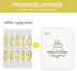 Beanlieve 10-Pieces Numeral Birthday Candles, Glitter Cake Topper Decoration for Birthday, Wedding, Party (Gold)