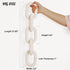5-Link HMASYO White Wood Chain Link Decor, Wooden Decorative Chain Home Decor Accents, Coffee Table Decor, Shelf Decor