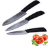 Professional Kitchen Ceramic Knife Set with Sheaths, Super Sharp Rust Proof Stain Resistant (6" Chef, 5" Utility, 4"