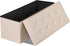 Nouva 43 Inches Ottoman Storage Bench, Folding Design Chest Faux Leather Ottomans Footrest