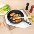 Restaurantware Met Lux 11.75 Inch Cast Iron Skillet, Pre-Seasoned Fry Pan for Indoor/Outdoor Cooking