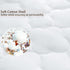 WhatsBedding Waterproof Mattress Pad, Full Size Cotton Top with Down Alternative Filling, Fitted Quilted White Mattress