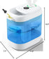 Homvana Humidifiers for Bedroom, 5L Super Easy to Clean Top Fill Auto Adapt Cool Mist Humidifier for Home