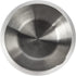 asika Stainless Steel Sugar Bowl with Clear Lid and Spoon, Drum Shape Small Condiment Container for Home, 8.1 Ounces