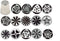 Ateco One Step Flower Russian Tube Set with Stainless Steel Tips: 241, 242, 243, 244, 245, 246, 247, 248, 249, 251,