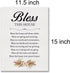 LEXSIVO Home Blessing Print - Canvas Wall Art, Bless This House Painting, 12x15 Canvas Poster