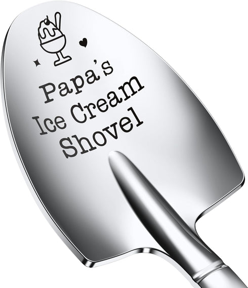 Fathers Day Gifts for Dad, Large Papas Ice Cream Shovel, Icecream Scoop