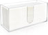 Acrylic Paper Towel Holder Countertop, 5mm Thick Clear C-Fold Z-Fold Trifold Napkin