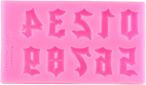 Mujiang Number Chocolate Mould | Silicone Letter Mold Candy Making Alphabet Molds Set of 3