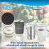 HQRP 6-Pack Charcoal Filters for Compost Bucket 6.7 Inch Round Compost Bin Filter for Kitchen Countertop Pail by HQRP