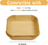 150 Pack Square Mini Air Fryer Liners for 2qt Air Fryer by SIUDANGKA