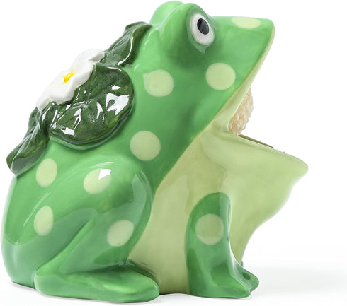 Ceramic Kitchen Scrubby Sponge Holder , Art Frog Collection, Adorable Home & Kitchen Decor