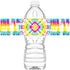 Tie Dye Waterproof Bottle Labels - 20 Labels for Tie Dye Party Decorations and Rainbow Party Supplies