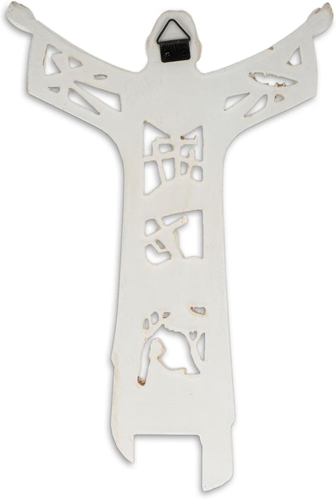 Dicksons The Risen Christ Calvary Story Wall Cross, 11 Inch Woodgrain Resin Stone